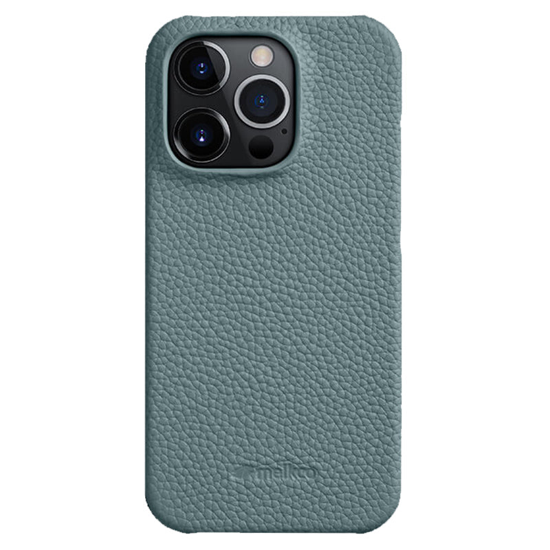 MELKCO til iPhone 13 Pro Max 6,7 tommer stort udskæring telefonetui Ægte ko-læder pc-cover MELKCO til iPhone 13 Pro Max 6,7 tommer stort udskæring telefonetui Ægte ko-læder pc-cover